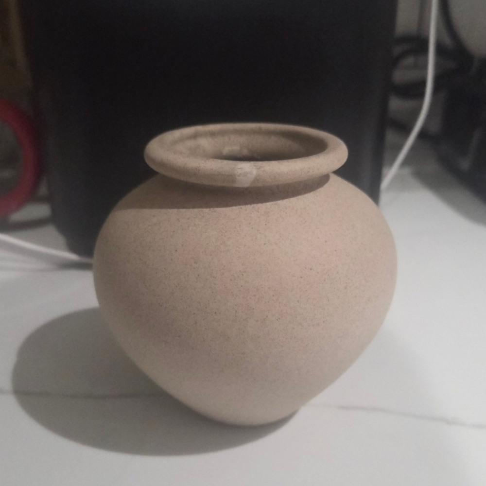Hearth & Hand Matte Beige Ceramic Bud Vase